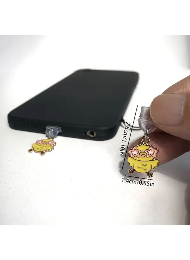 1pc New Cute Party Bird Mobile Phone Dust Plug For Type C Charging Interface Multi Use Phone Charm Decoration Protects Charging Port Suitable For Iphone Type C Port Holiday Gift Birthday Present Pendant - Image 2