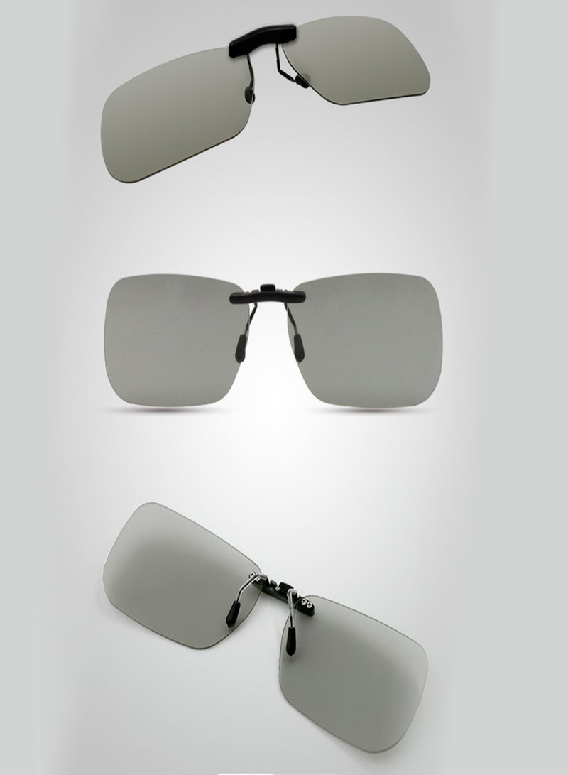 Clip-on 3D Glasses 0.72mm Thickness for Myopia Watching Passive Circular Polarized 3D Glasses for 3D TV Movie Cinema  - Image 2