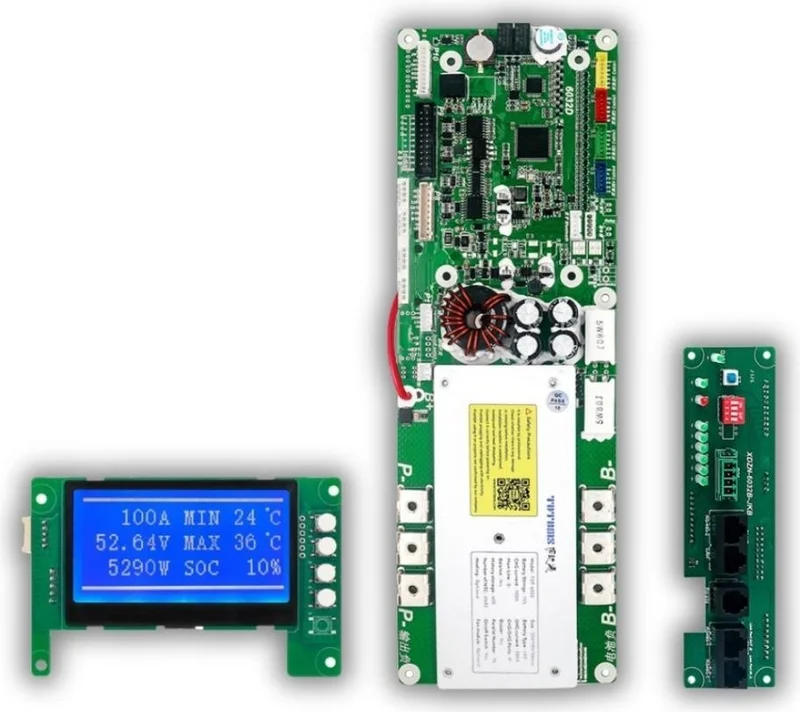 TDT Bms Smart 13S-16S 48V 100A Lifepo4 Ess with LCD Screen