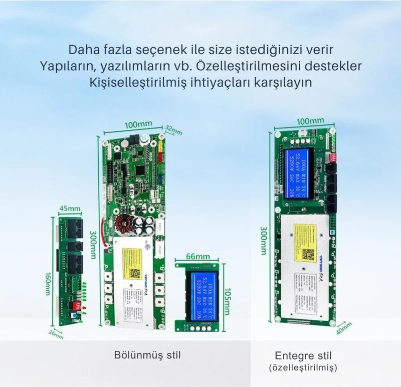 TDT Bms Smart 13S-16S 48V 100A Lifepo4 Ess with LCD Screen