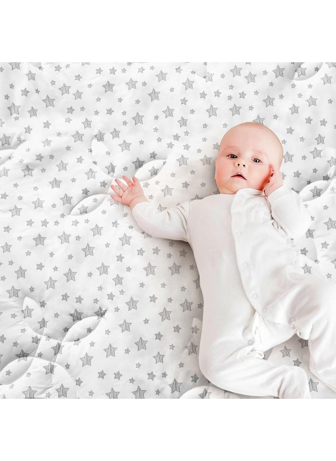 Moonsea Baby Play Mat 71x59 Inches, Thick Baby Crawling Mat, Large, Non Slip Cushioned Baby Playpen Mat  - Image 1