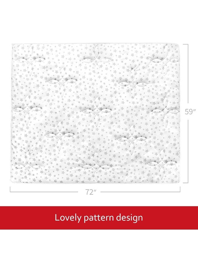 Moonsea Baby Play Mat 71x59 Inches, Thick Baby Crawling Mat, Large, Non Slip Cushioned Baby Playpen Mat  - Image 5