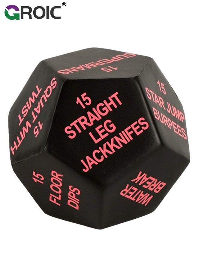 GROIC Workout Dice,Fitness Dice,Fun Workout Games,Exercise Equipment,Exercise Dice for Workouts,Exercise Dice for Fitness, Gym Workouts, WOD, Home Bodyweight HIIT  - Image 1