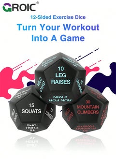 GROIC Workout Dice,Fitness Dice,Fun Workout Games,Exercise Equipment,Exercise Dice for Workouts,Exercise Dice for Fitness, Gym Workouts, WOD, Home Bodyweight HIIT  - Image 3