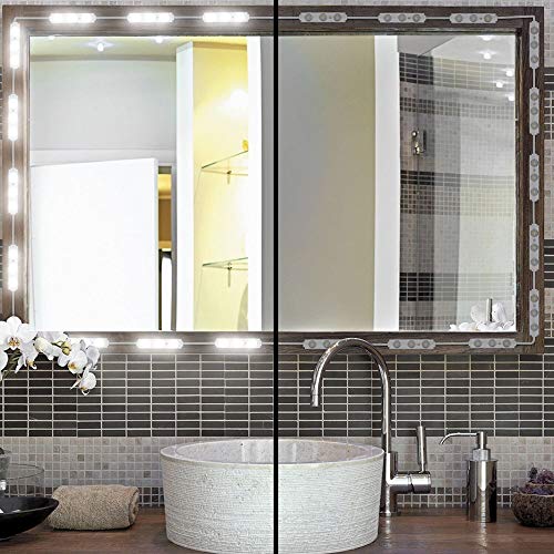 LPHUMEX Led Vanity Mirror Lights, Hollywood Style Vanity Make Up Light, 10ft Ultra Bright White LED, Dimmable Touch Control Lights Strip, for Makeup Vanity Table & Bathroom Mirror, Mirror Not Included - Image 2