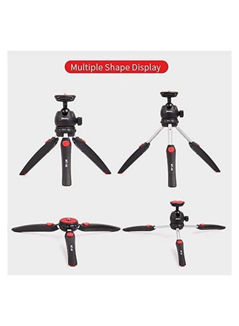 JMARY PORTABLE TRIPOD MT35 / MT-35, Table Top Mini Portable Fold-able Extendable Tripod Stand for Mobile Phones and DSLR & Digital Cameras - BLACK - Image 5