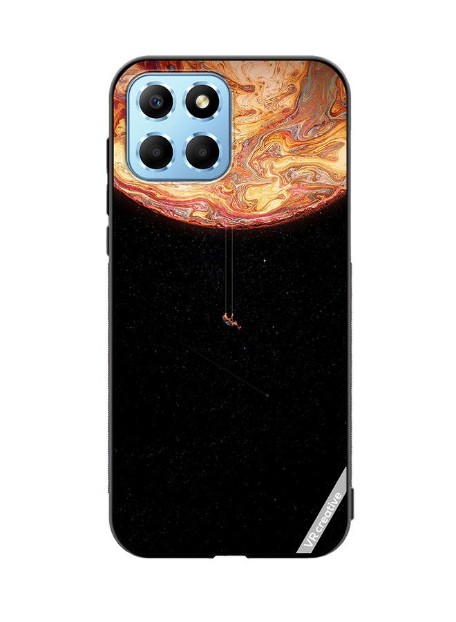 VR CREATIVE Protective Case Cover For Honor X8 5G Black Galaxy Design Multicolour - Image 1