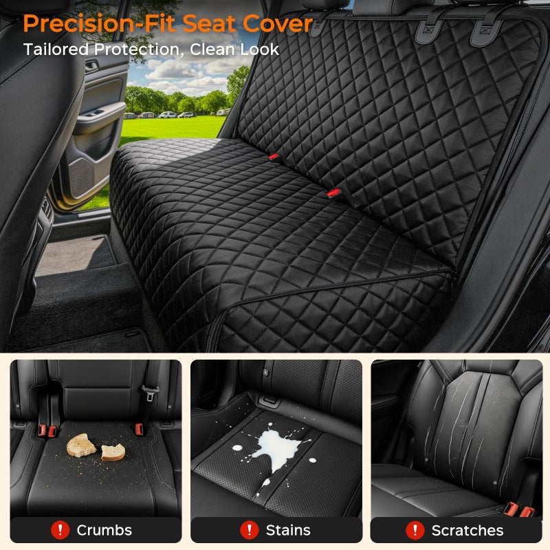 URPOWER Dog Car Seat Cover for Back Seat - Waterproof Car Seat Protector for Child Carseat & Pets, Nonslip Car Seat Covers for Cars, SUVs & Small Trucks - Image 2