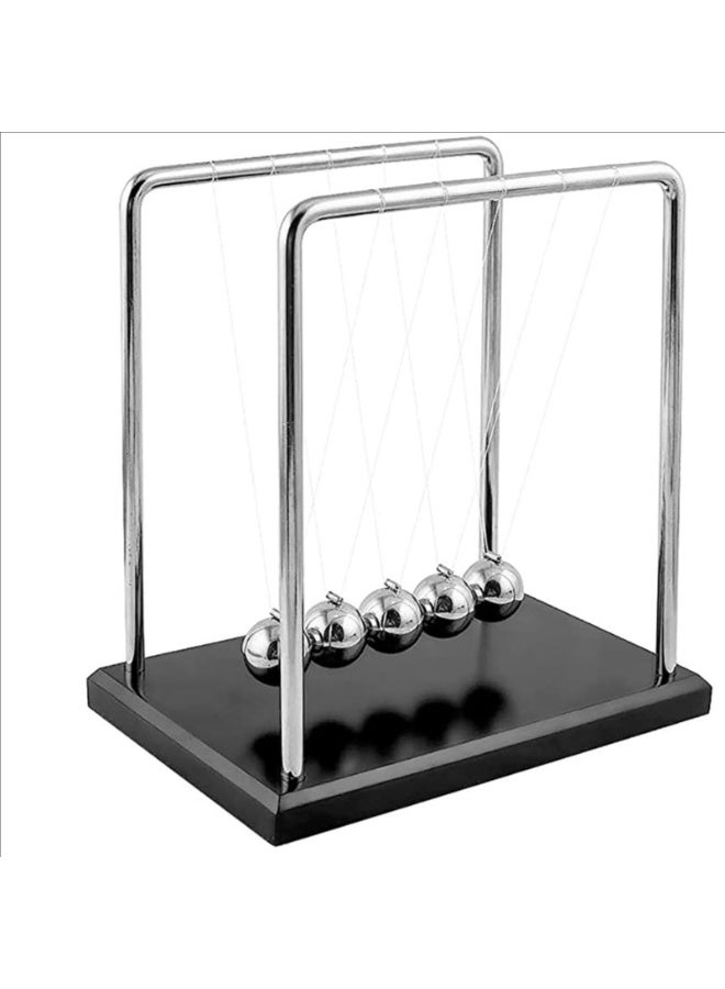 Newton's Cradle Balance Balls Science Physics Desktop Kinetic Motion Toy - Image 1