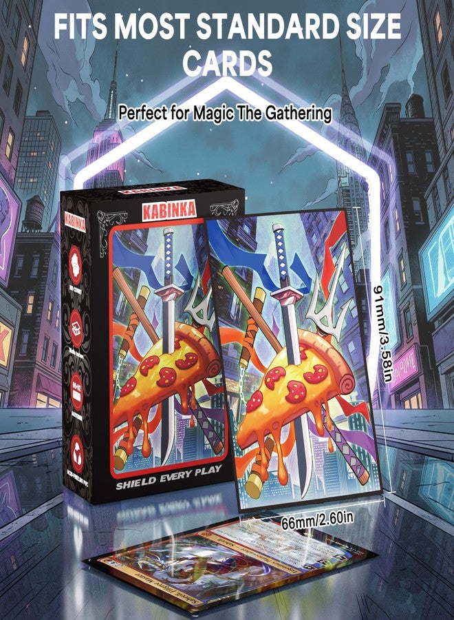 KABINKA MTG Card Sleeves - Turtles 100 Standard Size Pack Clear Front & Matte Finish Back MTG Sleeves for Magic The Gathering TCG - Image 3