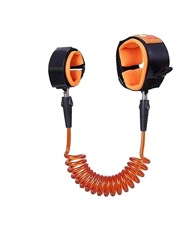 Baby Kids Safety Anti Lost Wrist Link Rope Walking Hand Belt 150 cm Orange Color  - Image 1