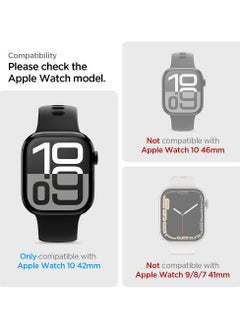 Spigen Elite Shield EZ Fit Apple Watch Series 10 (42mm) Screen Protector Flexible Film [2 PACK] with Auto Align Install Kit  - Image 2