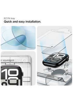 Spigen Elite Shield EZ Fit Apple Watch Series 10 (42mm) Screen Protector Flexible Film [2 PACK] with Auto Align Install Kit  - Image 3