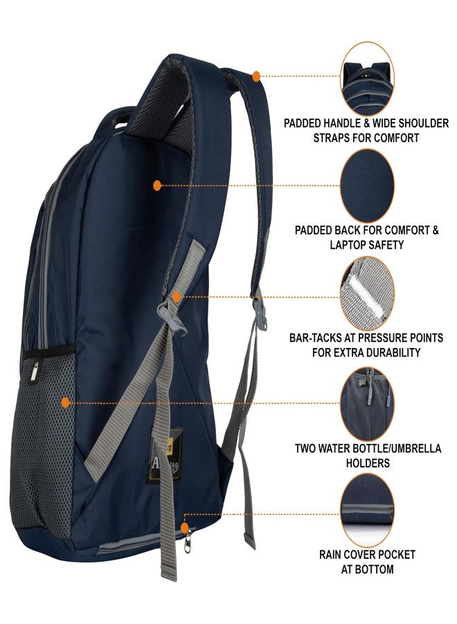 Half Moon 35L Laptop Bags for Men Office Use with Rain Cover | 17 inch Laptop Bag | Business Backpack Bags for Women | Reflective Night Safety School Bag for Boys & Girls - Image 4