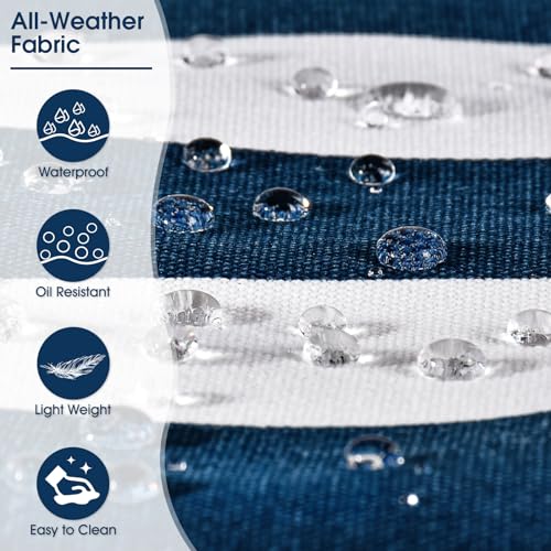 Becokan Beach Bags for Women Pool Bag Waterproof Sandproof Beach Bag Large Beach Swim Bag with Zipper Stripe Beach Bag Tote - Image 2