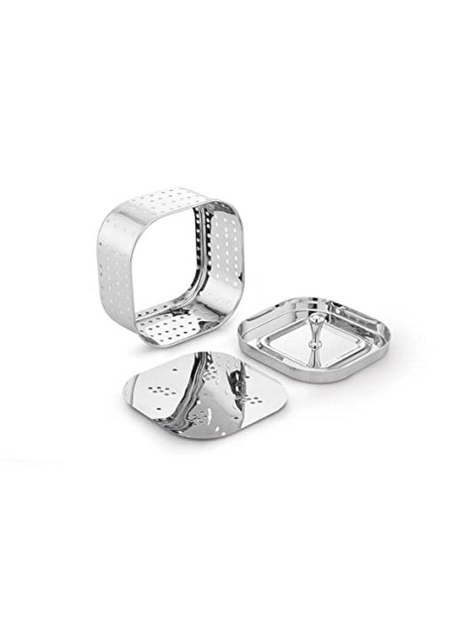 DiBha Stainless Steel Square Shape Paneer Cheese/Tofu/Sprouts Maker/Mould/Press Maker, Color - Silver (Capacity - 700ml) - Image 1