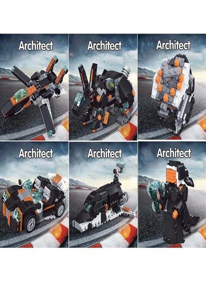ICW Kids 23 in 1 Architect DIY Red Car Building Bricks Blocks Toys 278 pc (3122) - Image 2