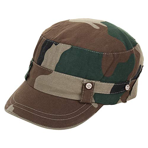 Zacharias Boy's Cotton Camouflage Army Printed Baseball Cap CL-111 (Multicolor; Free Size) (Pack Of 1) - Image 1
