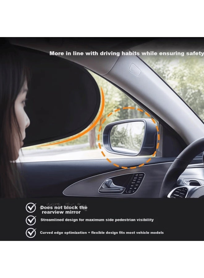 DiGallen Digalun Car Side Window Sunshade Curtain Heat Insulation Privacy Cover - Image 2