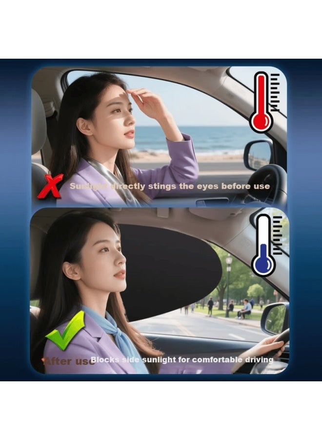 DiGallen Digalun Car Side Window Sunshade Curtain Heat Insulation Privacy Cover - Image 3