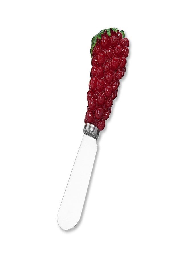 UP UPware Vintage Grape Cheese Spreaders, Hand-Painted Resin Handles with Stainless Steel Blades for Spreading Cream Cheese, Butter, Jam, or Sandwich, Assorted Colors, Set of 4 - Image 3