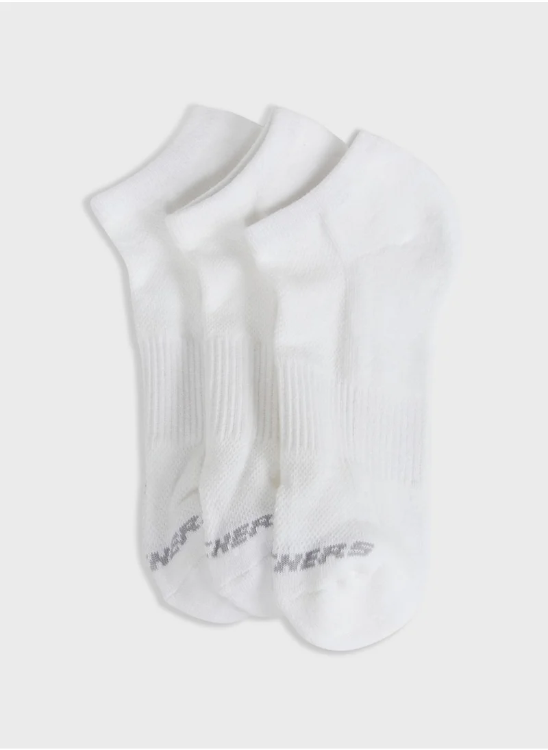 SKECHERS 3 Pack No Show Socks