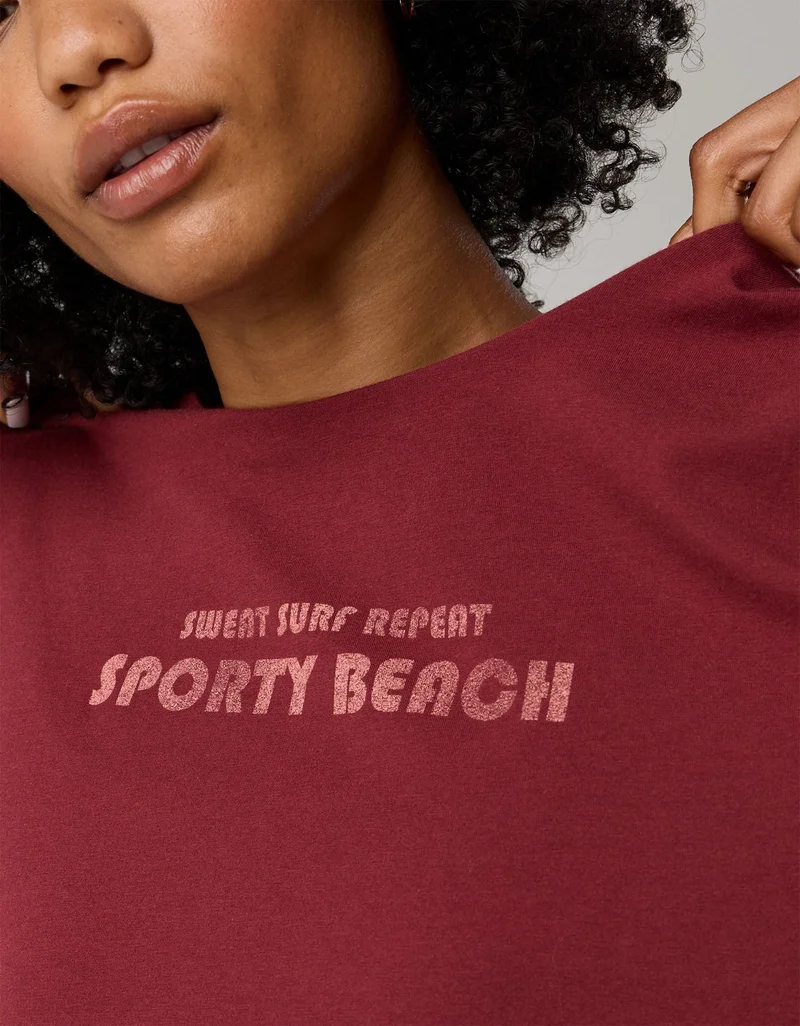Aerie  OFFLINE By Aerie Let's Stretch Oversized T-Shirt for Women | Best Price UAE