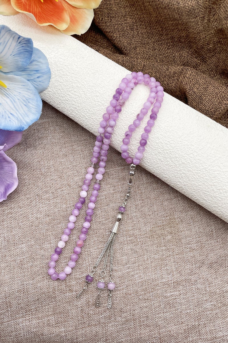 Islamic agate prayer beads 6mm 99 pieces handcrafted by Muslims - Image 1