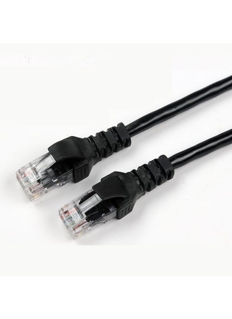 Super Five Class Network Cable 20 Meters Finished Mechanism Twisted Pair Cable Copper Aluminum Material Indoor Use Rj-45 Interface-Color:Black-Line Length:20 Meters