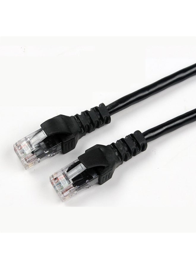 Generic Super Five Class Network Cable 20 Meters Finished Mechanism Twisted Pair Cable Copper Aluminum Material Indoor Use Rj-45 Interface-Color:Black-Line Length:20 Meters  - Image 1