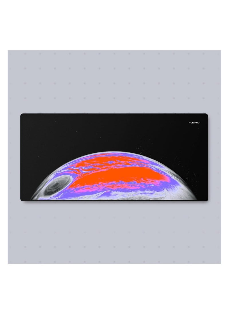 HUE PAD - HUEPAD GALAXY SERIES Premium Mousepad HYDRAGLIDE Fabric Gaming Mousepad XL Desk Pad or Desk Mat with Carry Case Tube JUPITER 2 UV X-Large - Image 1