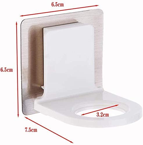 ZURATO Self Adhesive Plastic Bottle Storage Holder Hanger Bathroom Shower with Sticker Wall Mounted Stand Hanging Hook Shelves (Set of 2 hook , Bottle Not Included, Multicolour ) - Image 3