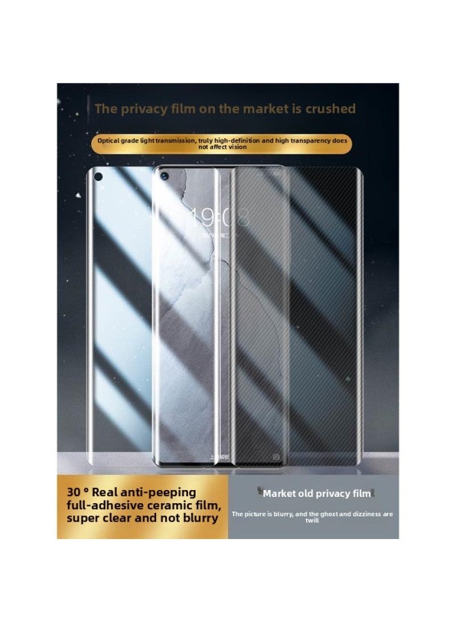 Realme Gt Master Exploration Version Peep-proof Ceramic Film Real Gt Tempered Film Full Screen Coverage Master Version Re-Color:Imported Full Glue Ceramic Film Protection Privacy Seconds Unlock Anti-peep 3 Pieces-Dimensions:realme GT Master Edition  - Image 5