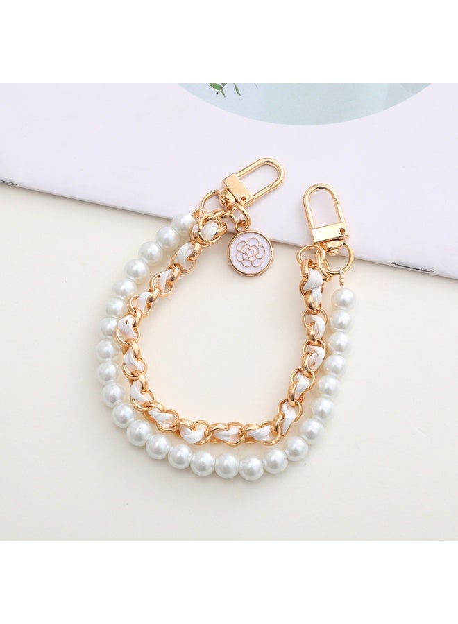 NIBEMINENT Phone Charm/ Chain Strap for Women Girls, Leather Slant Across Cell Phone Case Lanyard Wrist Strap - Image 1