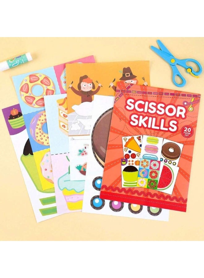 Capstro Food Paper Cut Activity Book – DIY Scissor Skills Workbook for Kids with Food Shape Cutting Practice, Early Learning Craft Book for Fine Motor Development & Creative Play – Food - Image 4