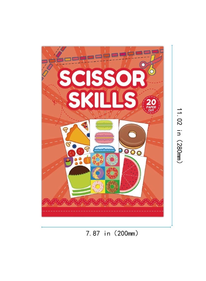 Capstro Food Paper Cut Activity Book – DIY Scissor Skills Workbook for Kids with Food Shape Cutting Practice, Early Learning Craft Book for Fine Motor Development & Creative Play – Food - Image 3