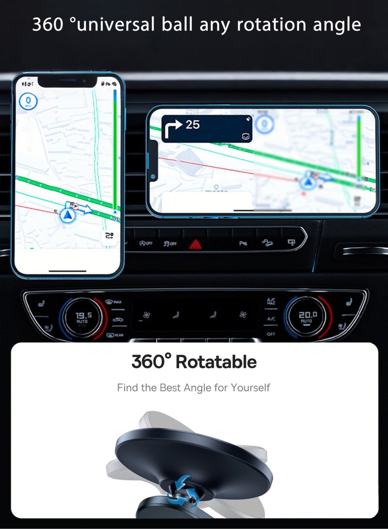 YOUSICHUANG Car Phone Mount, MagGrip Universal Rotatable AC Vent Mount Holder with 360 Degree Cradle-Free Design, N52 Powerful Magnet and Slip-Proof Surface - Image 5