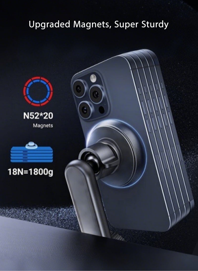 YOUSICHUANG Car Phone Mount, MagGrip Universal Rotatable AC Vent Mount Holder with 360 Degree Cradle-Free Design, N52 Powerful Magnet and Slip-Proof Surface - Image 4