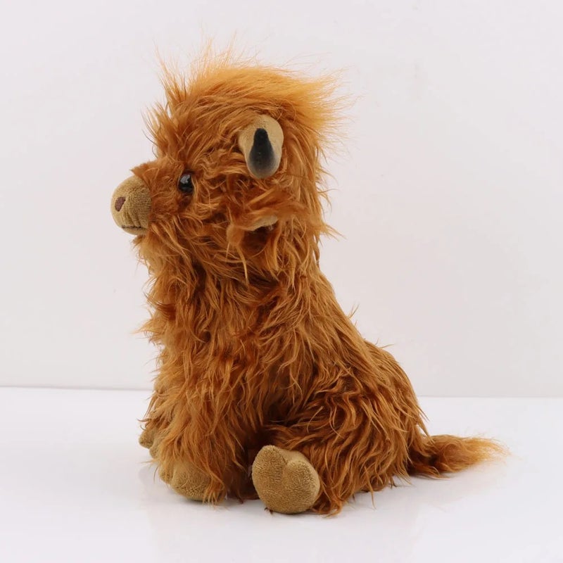 Y&D New Design 25cm Highland Cow Plush Toy – Soft Stuffed Animal with Soothing Music, Cuddly Highland Cow Stuffed Animal Toys for Kids and Collectors - Image 5
