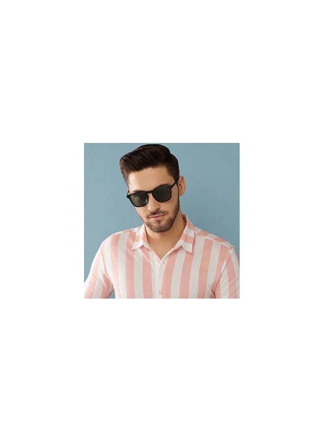 VINCENT CHASE Mirage Full Rim Wayfarer Frame Polarized & UV Protected Sunglasses VC S13980 - 54mm - Black