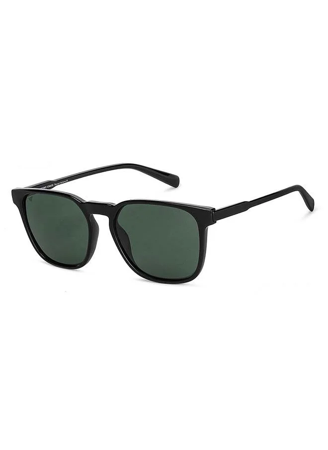 VINCENT CHASE Mirage Full Rim Wayfarer Frame Polarized & UV Protected Sunglasses VC S13980 - 54mm - Black