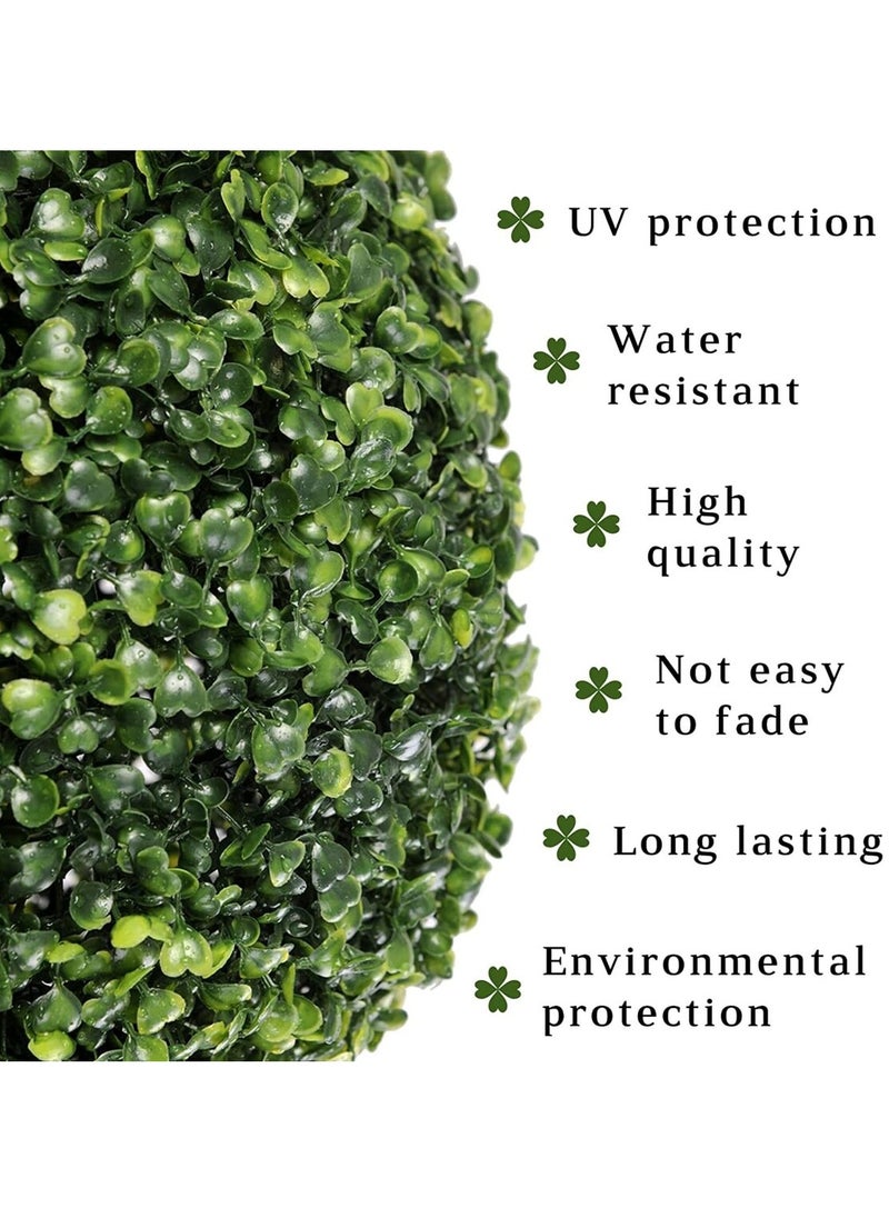 HOME TASTE Hometaste Green Elegance Life Like Boxwood Topiary Balls Perfect Decor For Home Hotel And Mall Ambiance Indoors And Outdoors Ideal For Weddings Christmas And More! (45Cm)  - Image 5