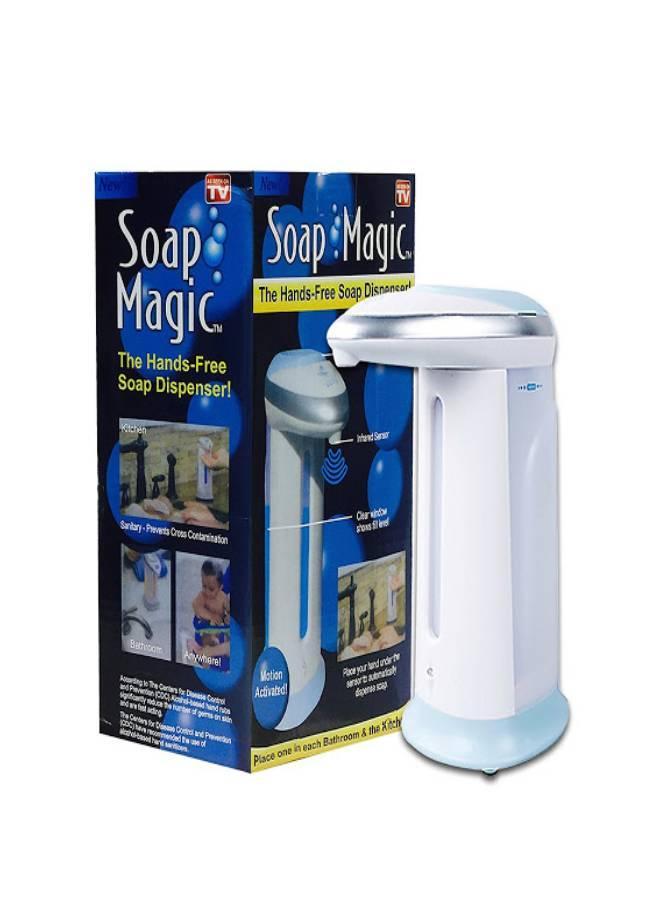 Soap Magic Hands Soap Dispenser silver 2.36inch - Image 1