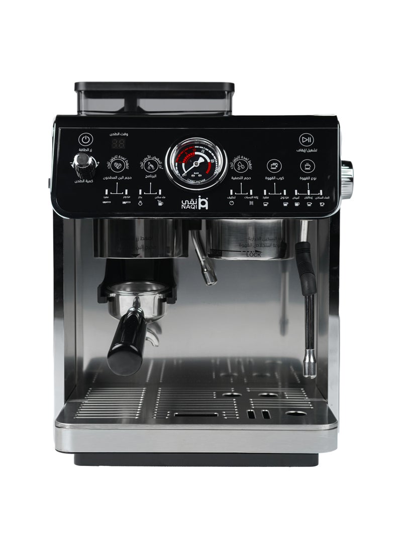 NAQI Cor 1 Coffee Maker – Dual Boilers, Built-in Grinder, 20 Bar Pressure, Touch Interface & 2-Year Warranty - Image 1