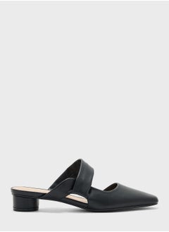 Backless  Low Heel Pumps