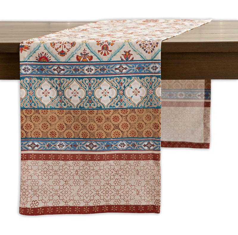 Maison d' Hermine Tablerunner 14.50""x108"" 100% Cotton Decorative Table Runners  Kitchen  Party  Wedding  Restaurant & Camping  Romane (Single Layer) - Thanksgiving/Christmas - Image 1
