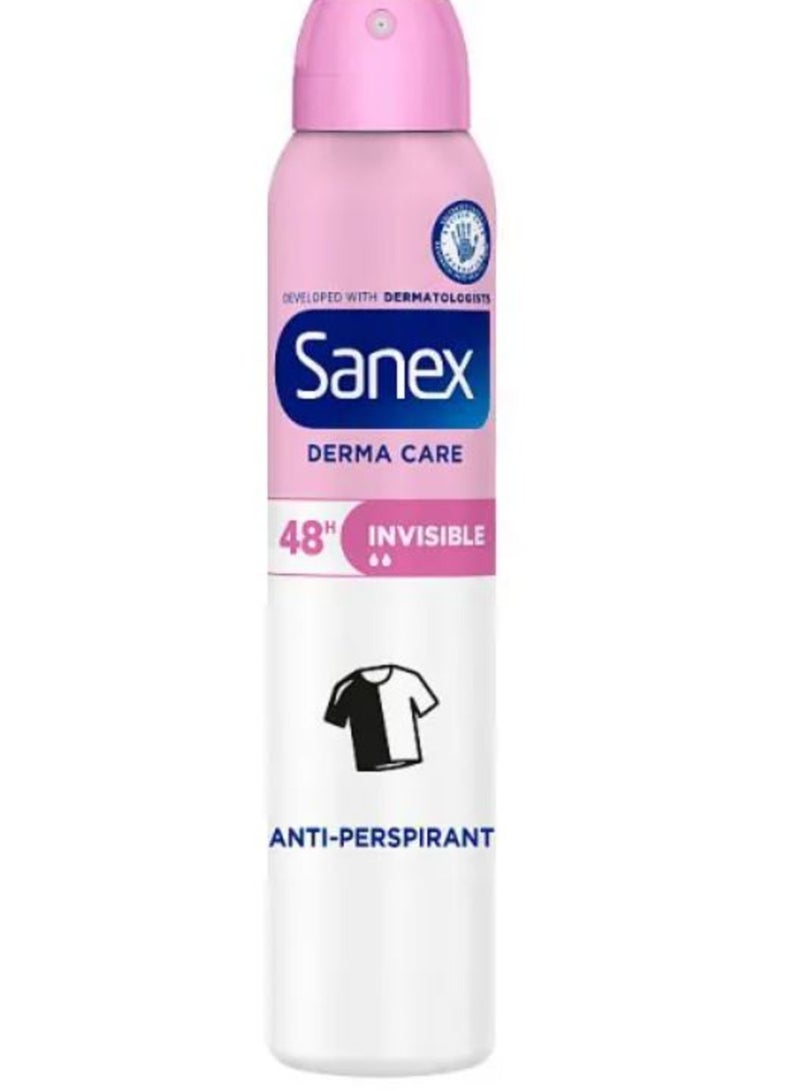 Sanex Derma Care Deodorant Set – Invisible + Sensitive – 200ml Each (2 Pack) - Image 2