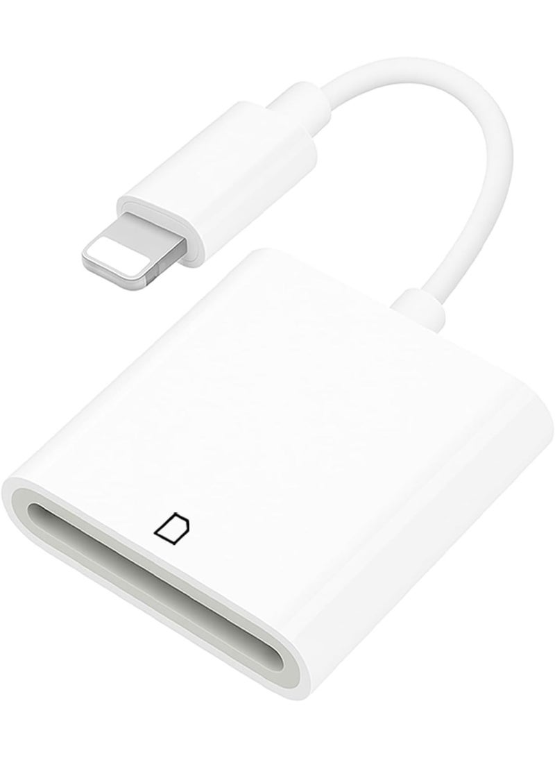 Generic valueable 1 SD card reader compatible with iPhone and iPad, 2-in-1 Lightning to SD and Micro SD card adapter, memory card reader compatible with iOS 13+, photo and camera file transfer viewer, plug and play - Image 1