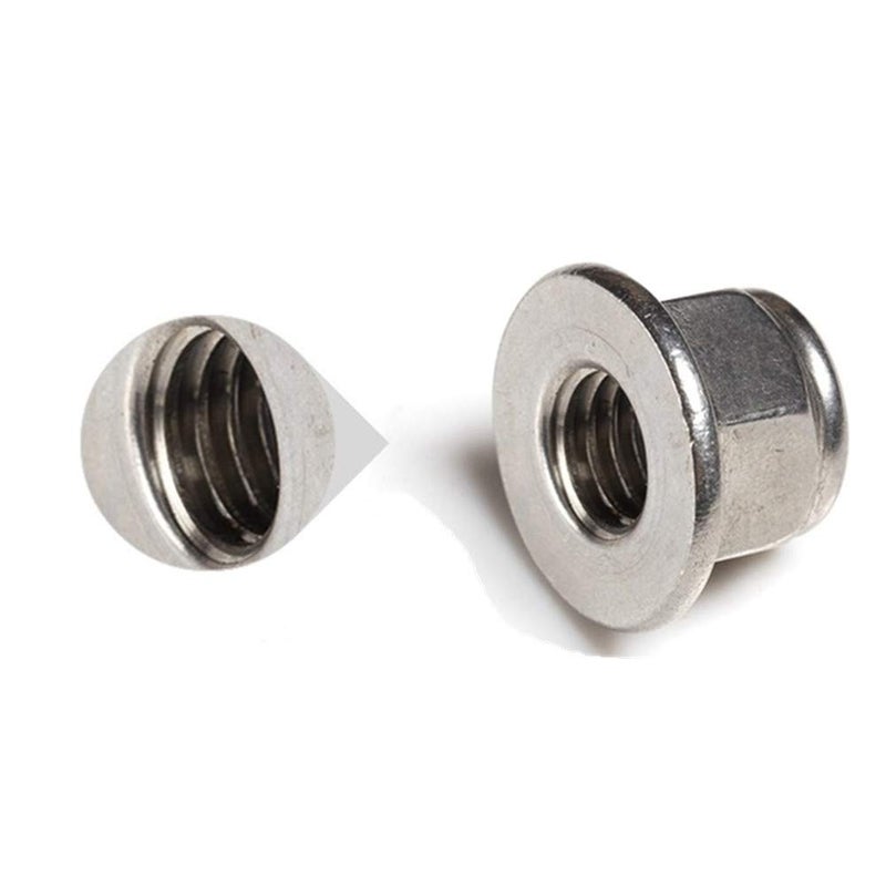 Fullerkreg (Pack of 20) M6 x 1.0 18-8 Stainless Steel DIN 6926 Hex Flange Nylon Insert Lock Nuts, Bright Finish - Image 4