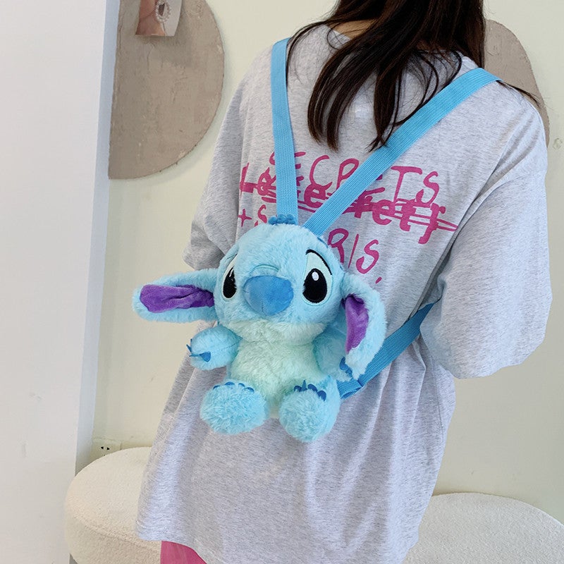 Small Stuffy Plush Cartoon Backpack Girls Cute Ins Shoulder Crossbody Bag Parent-Child Gift - Image 1